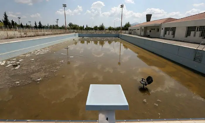 olympics swimming desolate