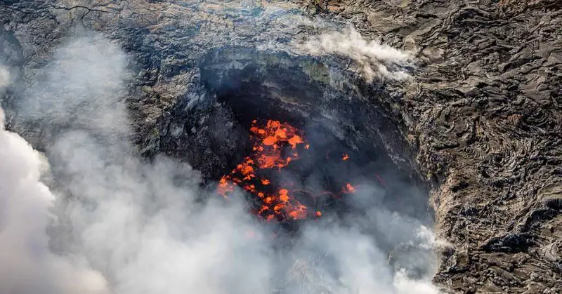 Man falls 70 feet into the caldera of Hawaiian volcano after crossing safety railing