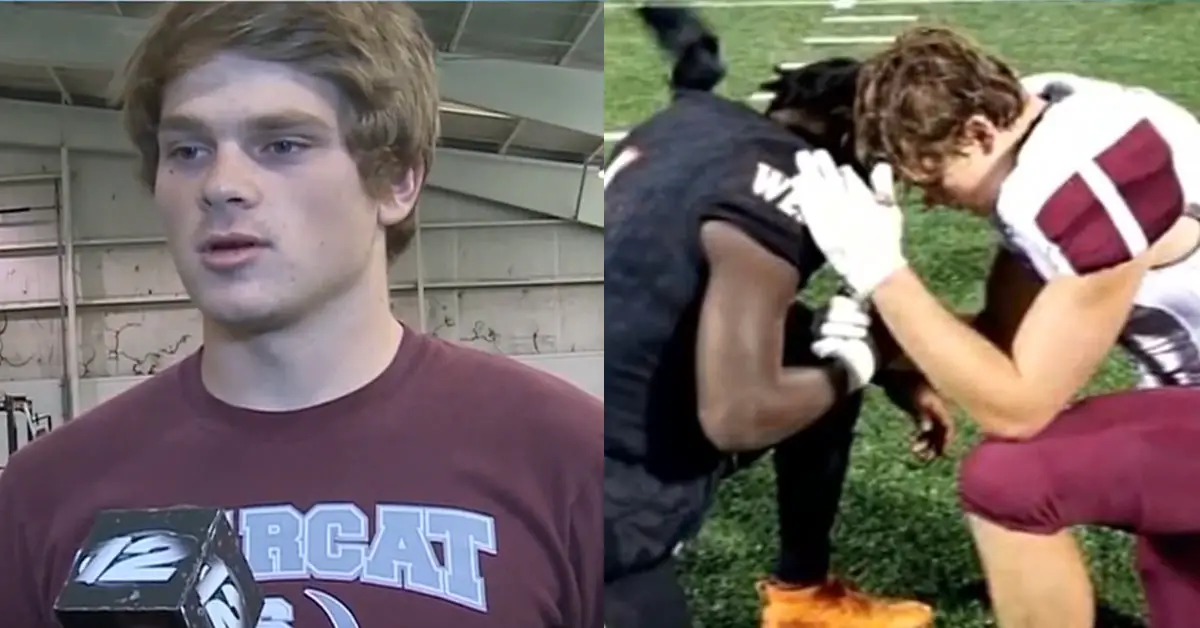 High School Football Player in Texas Goes Viral After He Praying For Opponent Whose Mom Has Cancer