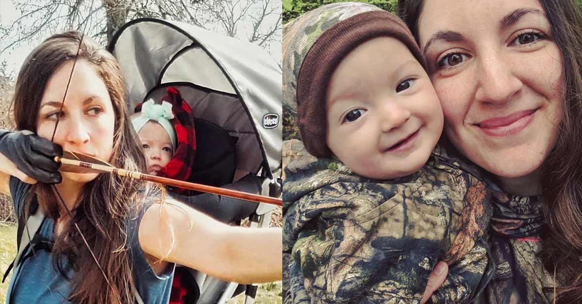 Mom Goes Native: Hunts and Kills for Food Carrying Her Baby on Her Back and Says She Won’t Stop