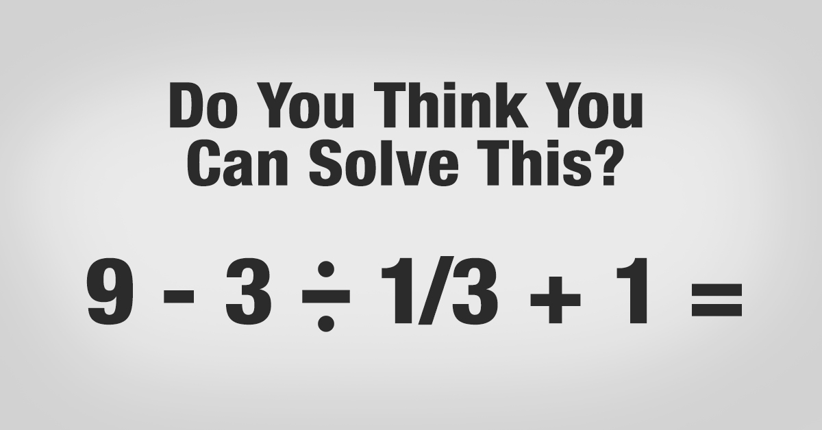 Can you solve this simple math problem?