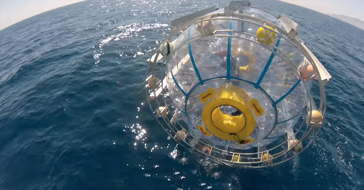 Florida man attempts to run 1,000 miles in a water bubble from Miami to Bermuda