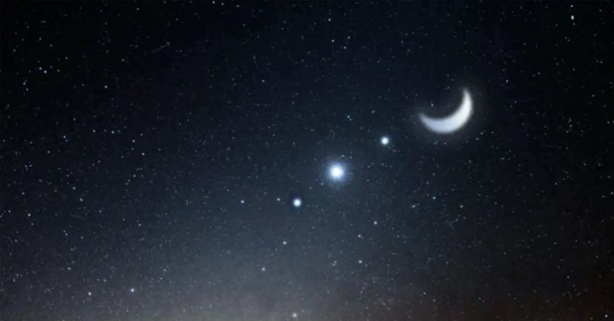Watch Mars, Saturn, Jupiter, Moon Line Up in the sky for Three Nights this April