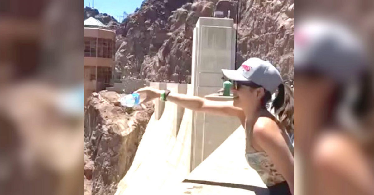 Awesome Video Reveals What Really Happens When You Try To Pour Water over the Hoover Dam