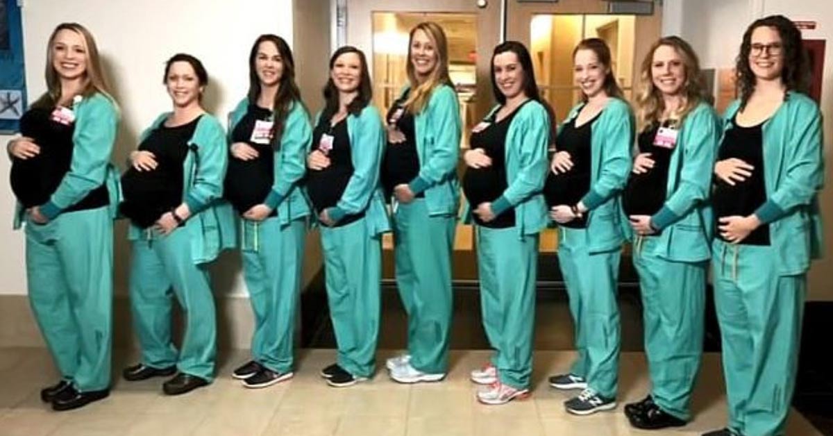 Baby Season: These Seven Teachers Who Work At the Same Elementary School Are All Pregnant At Same Time