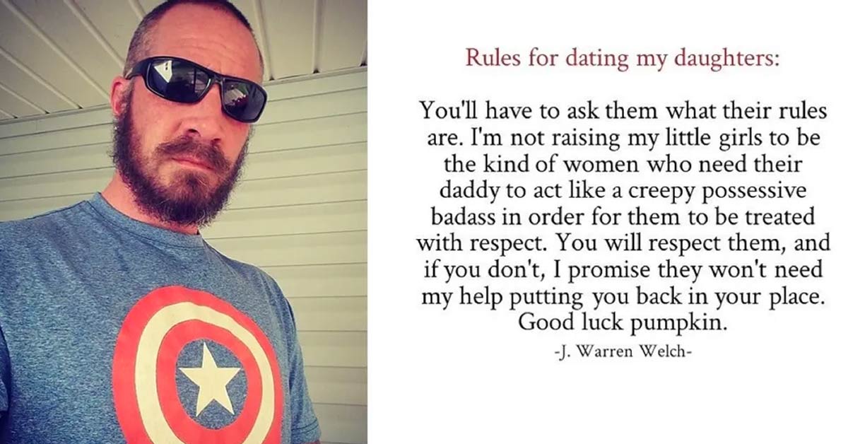 This Dad’s Rules for His “Dating Age” Daughters Are everything 21st Century Parents Need To See