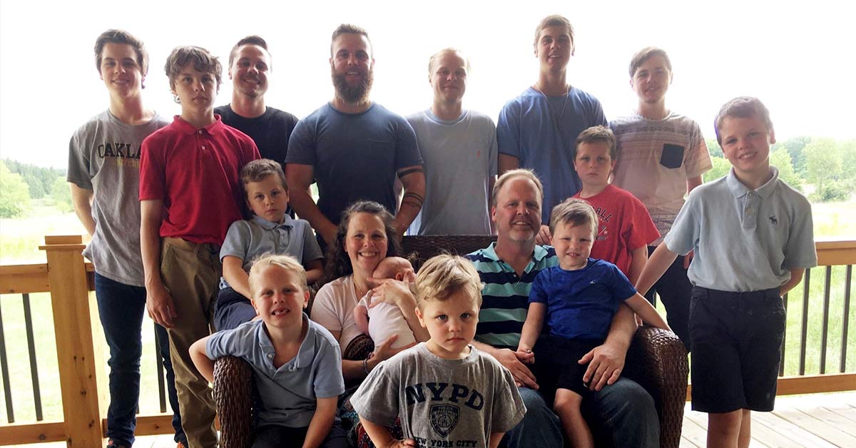 Lucky 15: Parents Finally Welcome Baby Girl After Having Fourteen Boys In A Row